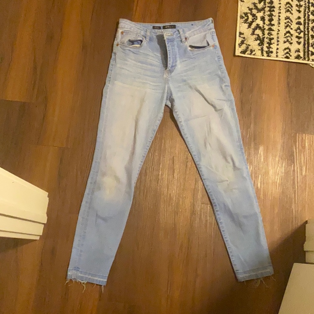 STS Blue: ultra light Blue, size 5 Jeans - mid rise